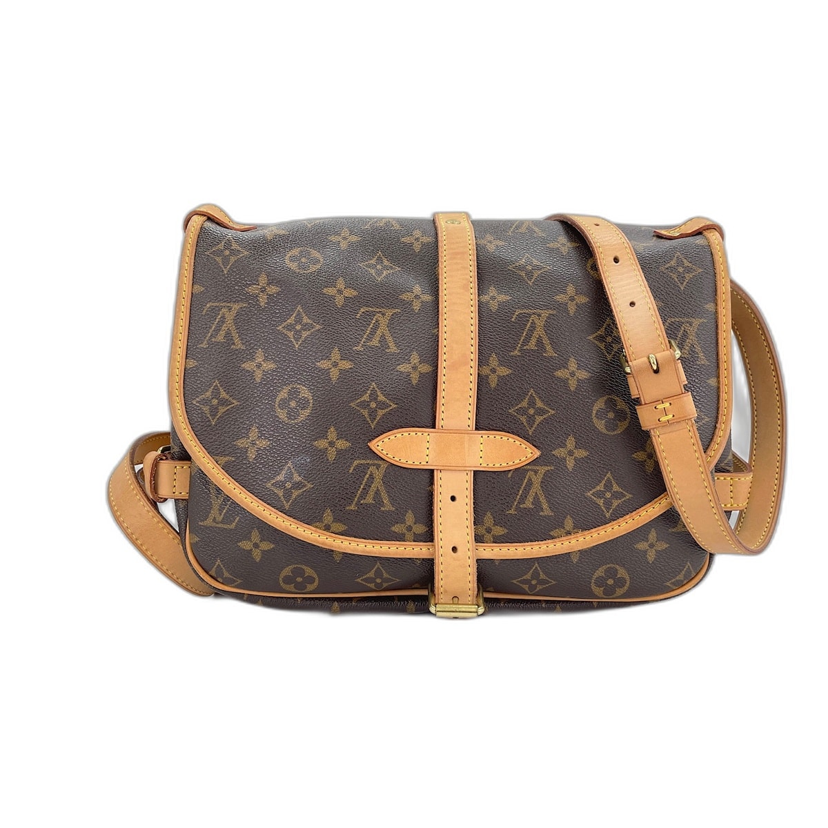 ヴィトン LV モノグラム ソミュール30 ショルダーバッグ【中古】