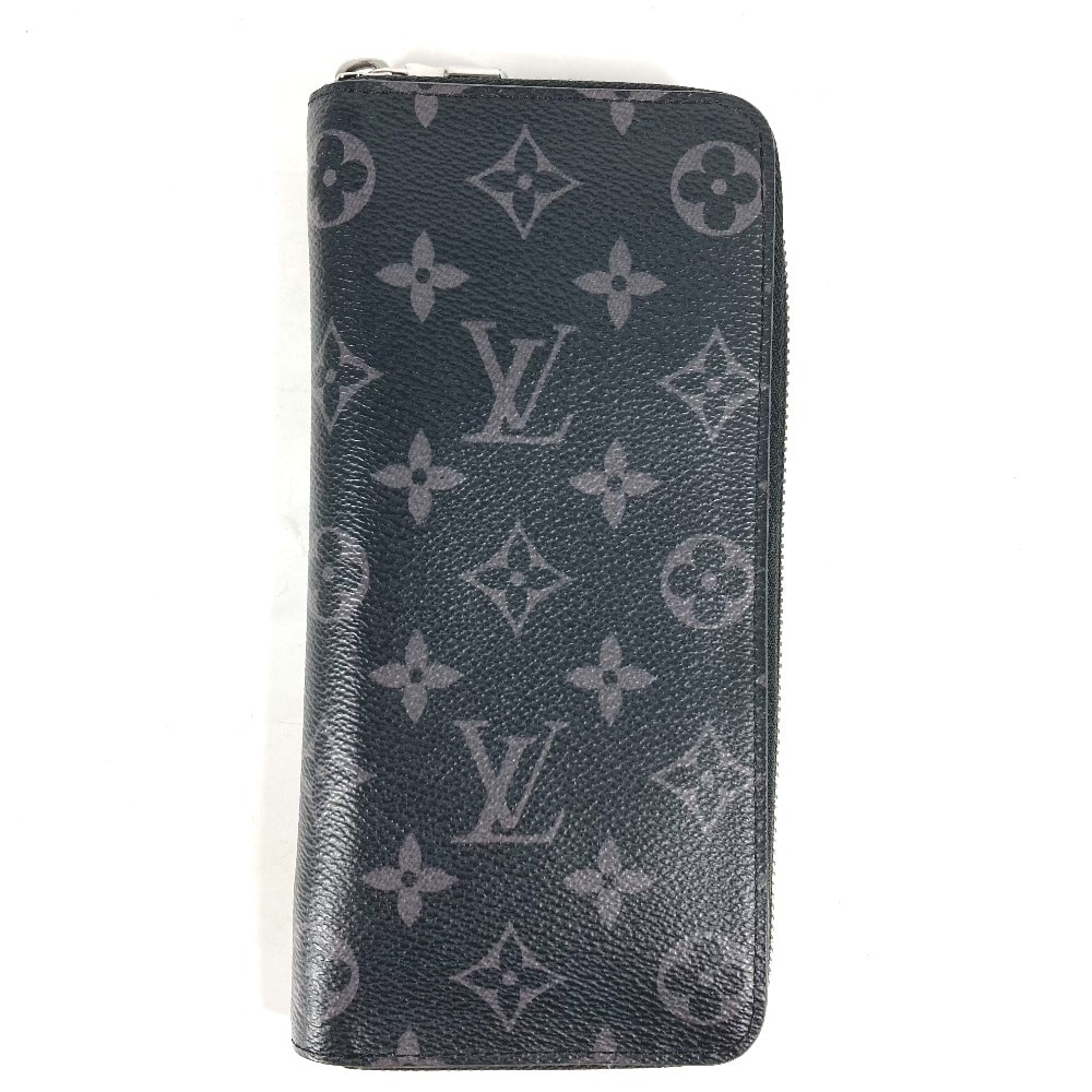 ルイヴィトン LOUIS VUITTON ジッピーウォレットヴェルティカル M62295 モノグラムエクリプス ラウンドファスナー 長財布 モノグラムエクリプスキャンバス ブラック