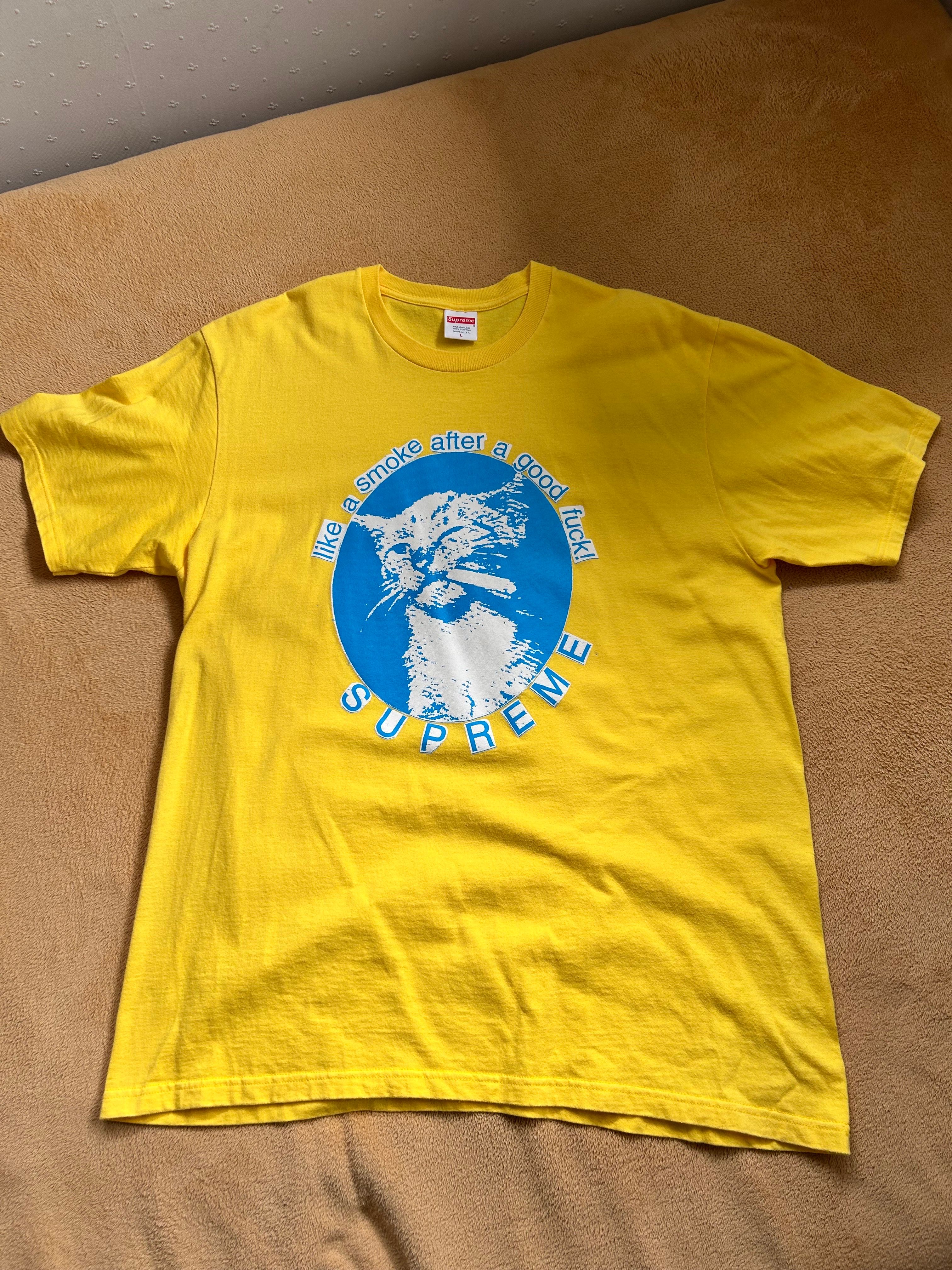 シュプリーム スモーク Tシャツ "イエロー"