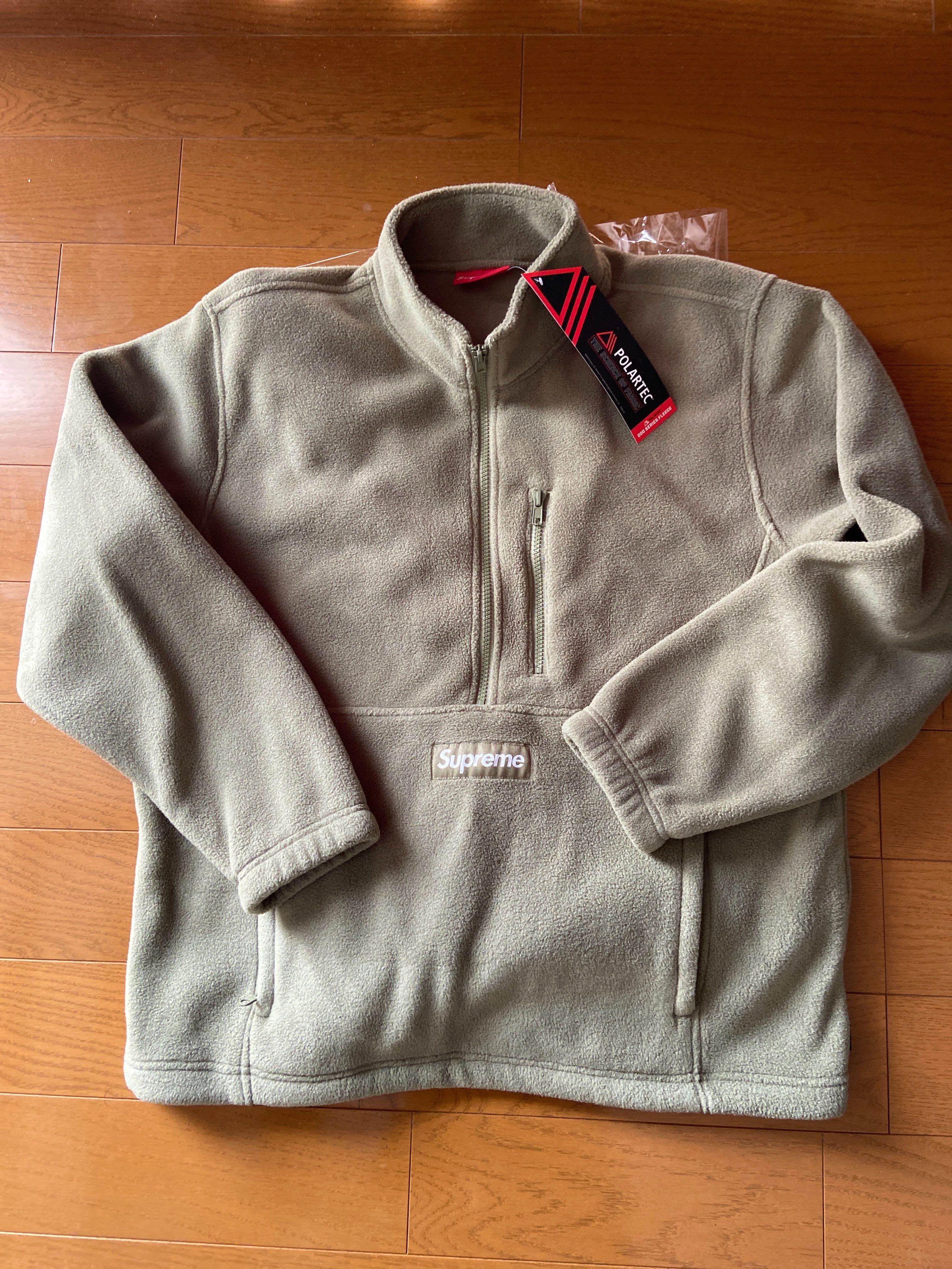 Supreme Polartec Half Zip Pullover "Light Olive"