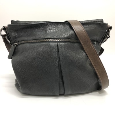 プラダ PRADA フロント ポケット VA0802 斜め掛け カバン ショルダーバッグ レザー ブラック