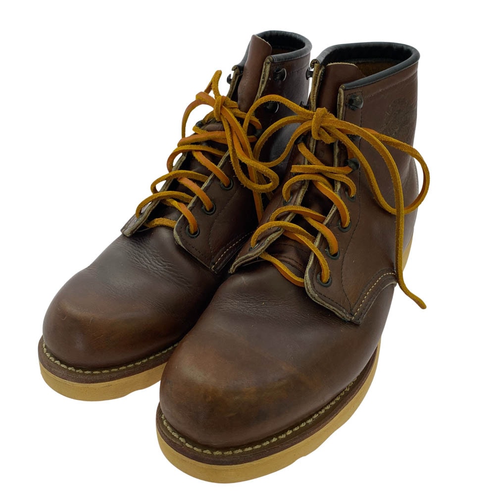 RED WING レッドウィング ブーツ 1987 Eric Clapton エリック クラプトン モデル 羽タグ プレーン トゥ ブーツ ブラウン系 US9.5D【中古】