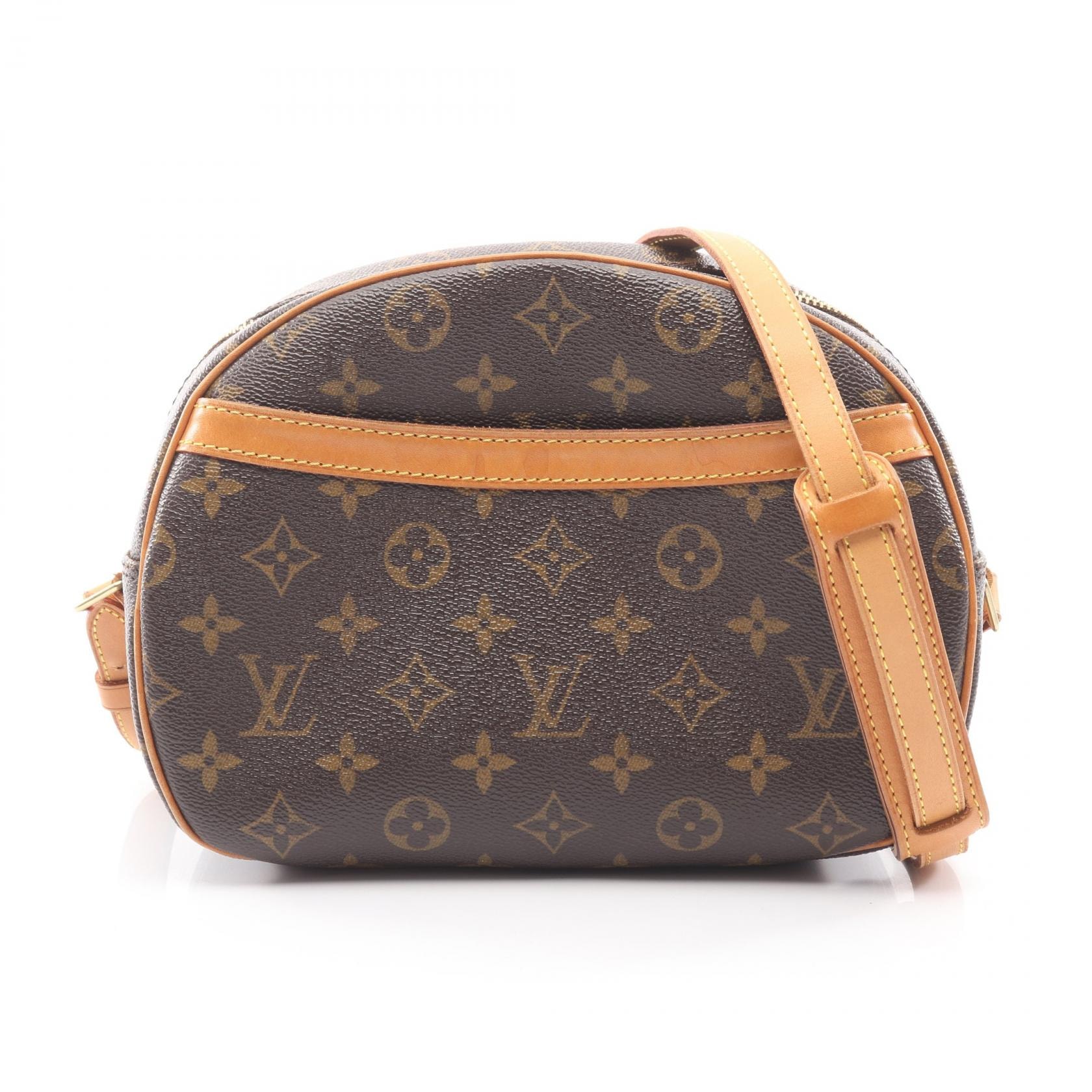 ルイ・ヴィトン LOUIS VUITTON ブロワ ショルダーバッグ バッグ PVCコーティングキャンバス レザー モノグラム レディース ブラウン系 M51221 【中古】