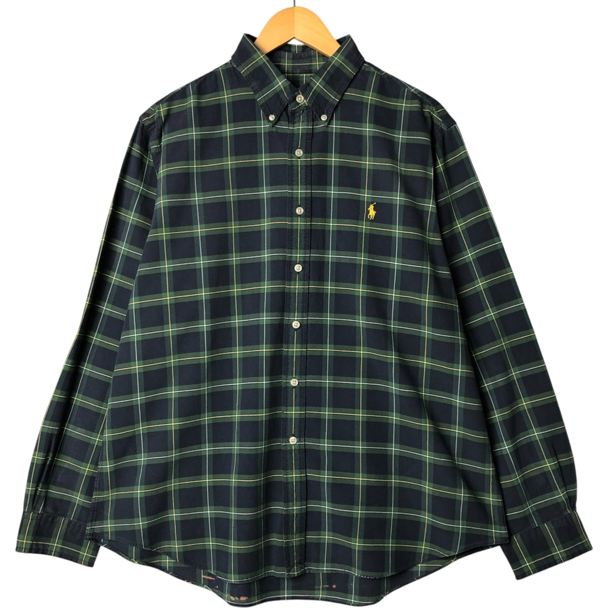 古着 ラルフローレン Ralph Lauren 長袖 ボタンダウンチェックシャツ メンズXL相当/eaa575552