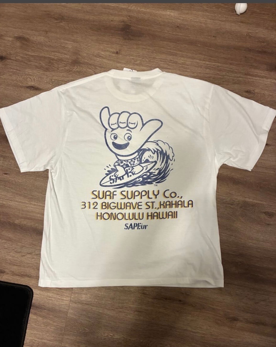 SAPEur Hawaii Tee S/S Tee "White"