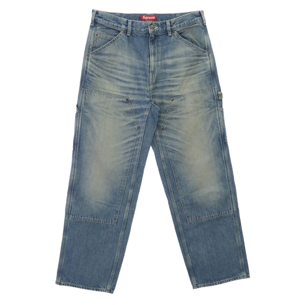 Supreme シュプリーム 26SS Worn Double Knee Painter Pant ウォーン ダブル ニー ペインター パンツ インディゴブルー  ブルー系 32【美品】【中古】