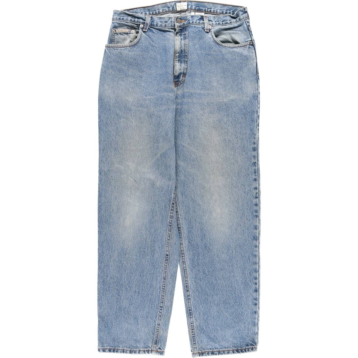 古着 90~00年代 カルバンクライン Calvin klein JEANS テーパードデニムパンツ USA製 メンズw34相当 ヴィンテージ/eaa617230