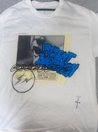 Travis Scott Cactus Jack For Fragment Manifest Tee "White"