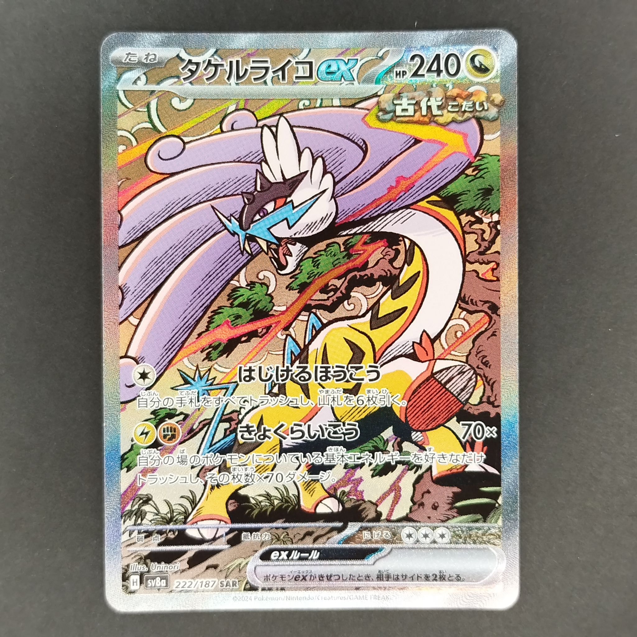 タケルライコex SAR [SV8a 222/187](ハイクラスパック「テラスタルフェスex」)