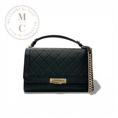 シャネル CHANEL バッグ ショルダーバッグ レザー ブラック ゴールド ロゴ マトラッセ クリックラベル シングルフラップ チェーン 2way