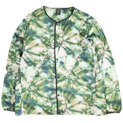 South2 West8 サウスツーウェストエイト S2W8 23AW Filling Jacket - Poly Taffeta Tie Dye Printed フィリングジャケット ポリエステルタフタ タイダイプリント NS729 L Green ブルゾン