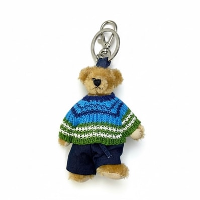 PRADA プラダ ニットベア マルチカラー ファー キーリング A3-00025 【中古】