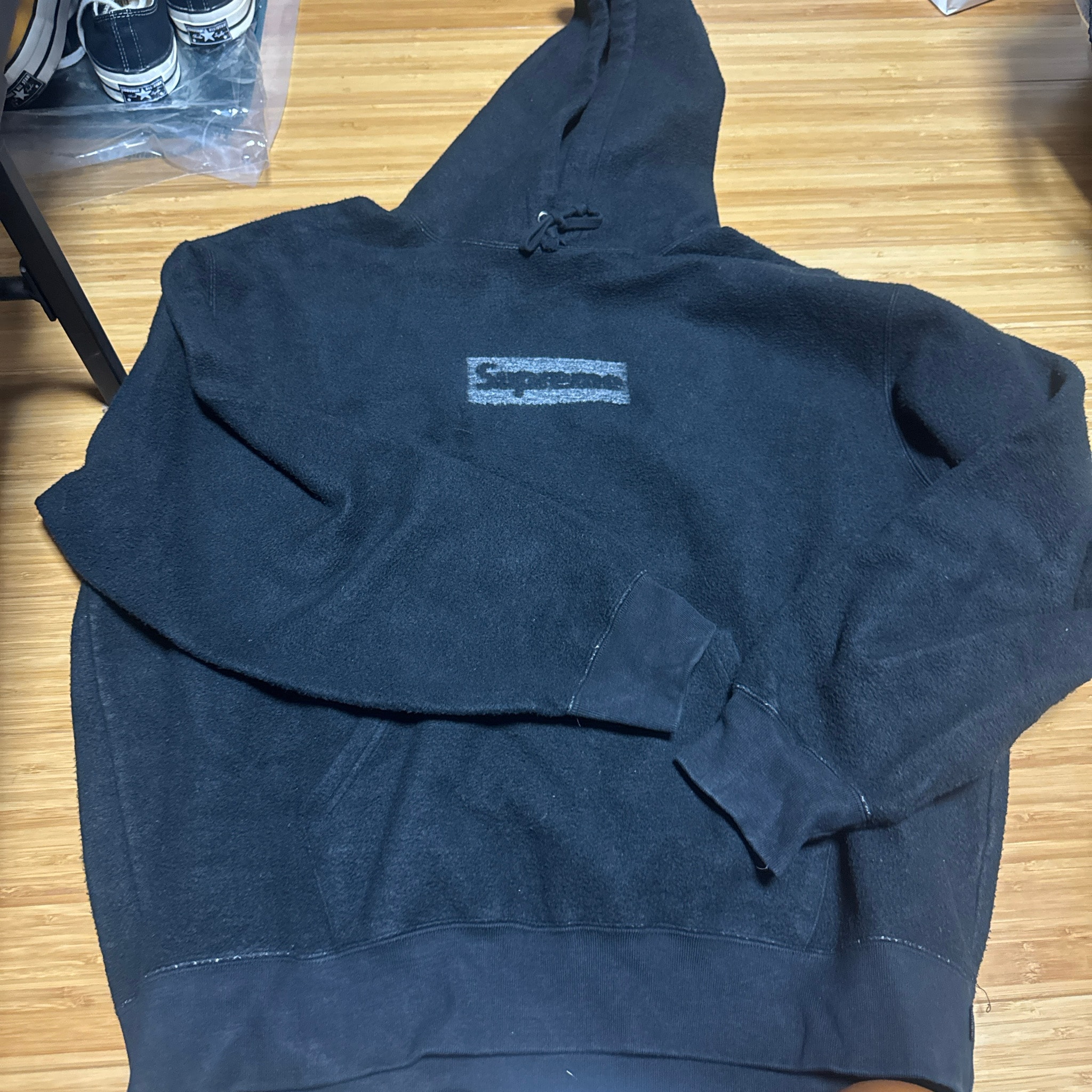 Supreme Inside Out Box Logo Hooded Sweatshirt "Black"
