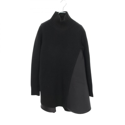 サカイ Sacai 切替 変形 ワンピース 衣料品 トップス ウール レディース ブラック系 23-06923 【中古】