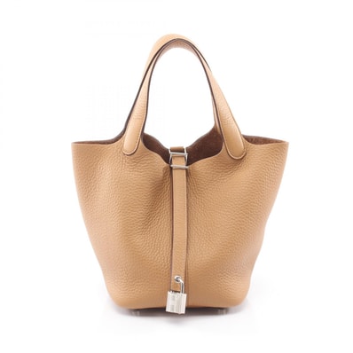 エルメス HERMES ピコタンロックPM ハンドバッグ バッグ レザー トリヨンクレマンス トリヨンクレマンス ビスキュイ K刻印(2025年製造) レディース ベージュ系 【中古】