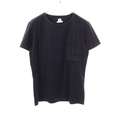 エルメス HERMES カットソー 衣料品 トップス コットン レディース ネイビー系 86-7604 【中古】