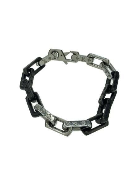 Louis Vuitton Monogram Chain Bracelet "Silver/Black"