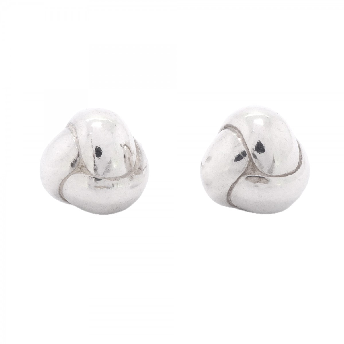 【6jfb0130-k】ティファニー ピアス ノットボール シルバー925【中古】レディース