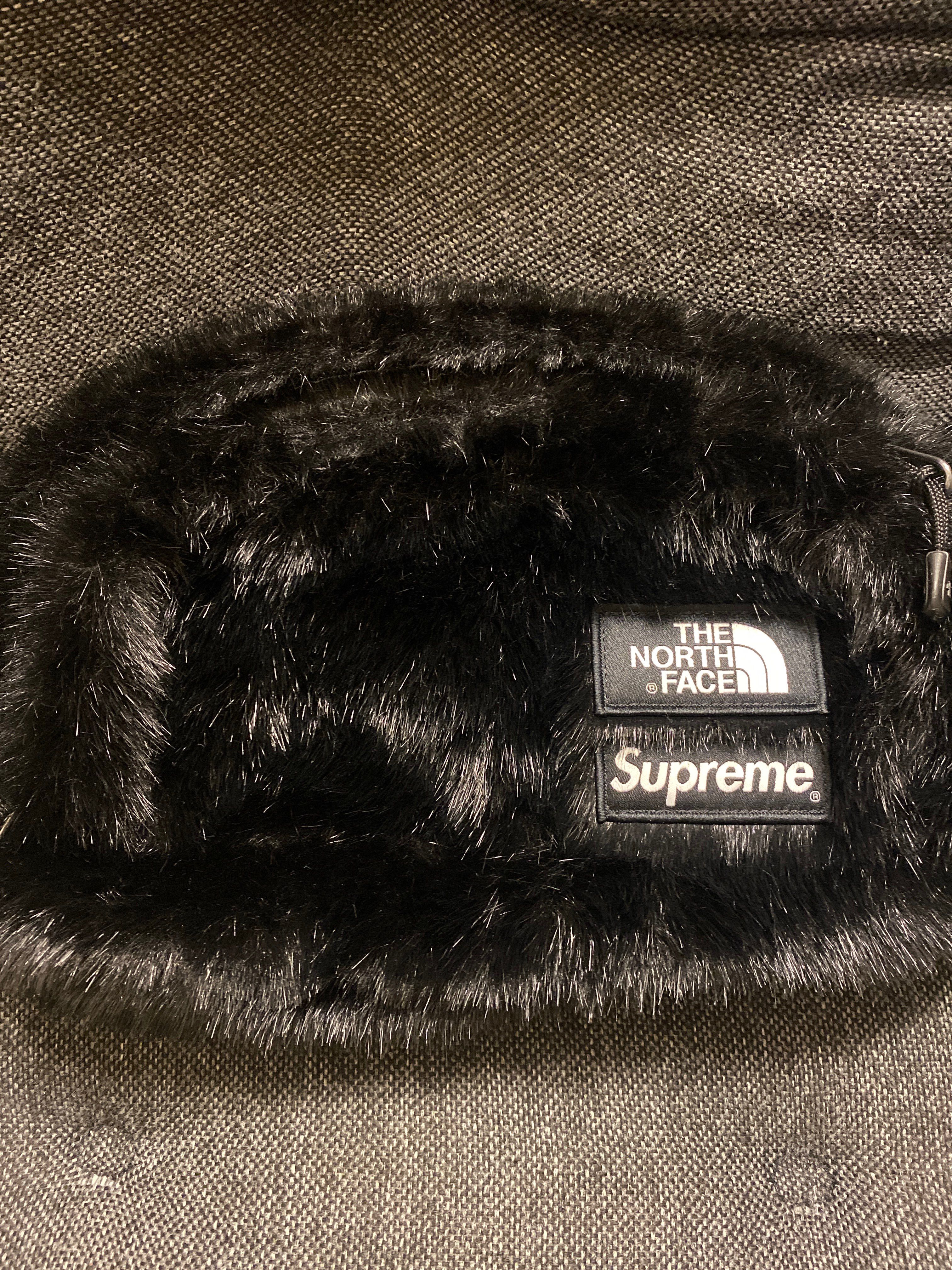 Supreme x The North Face Faux Fur Waist Bag "Black" NM82093I / NF0A5G87