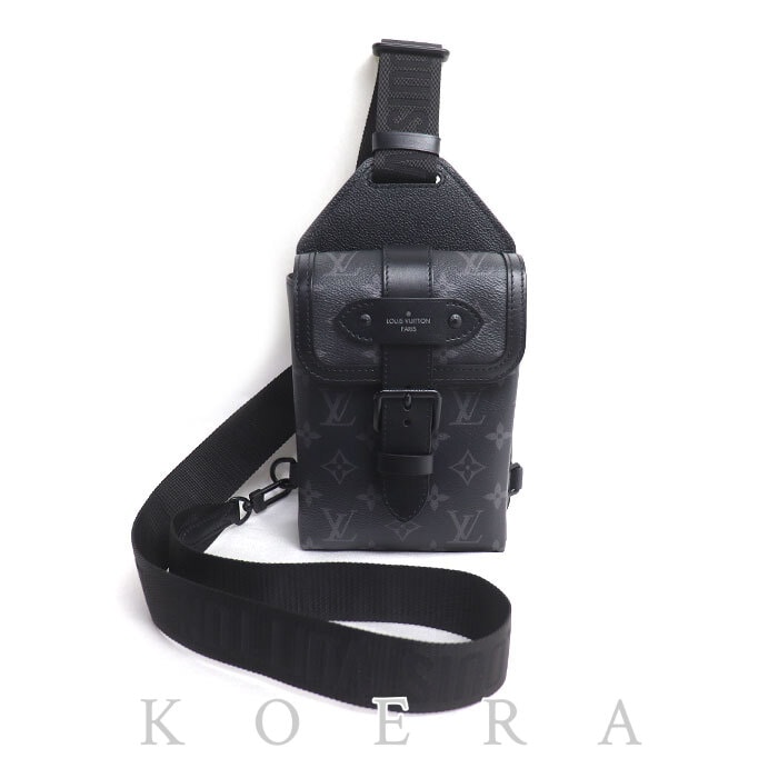 LOUIS VUITTON ルイ・ヴィトン ソミュール スリングバッグ ボディバッグ モノグラムエクリプス M45912 IC メンズ【中古】【美品】
