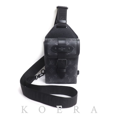 LOUIS VUITTON ルイ・ヴィトン ソミュール スリングバッグ ボディバッグ モノグラムエクリプス M45912 IC メンズ【中古】【美品】