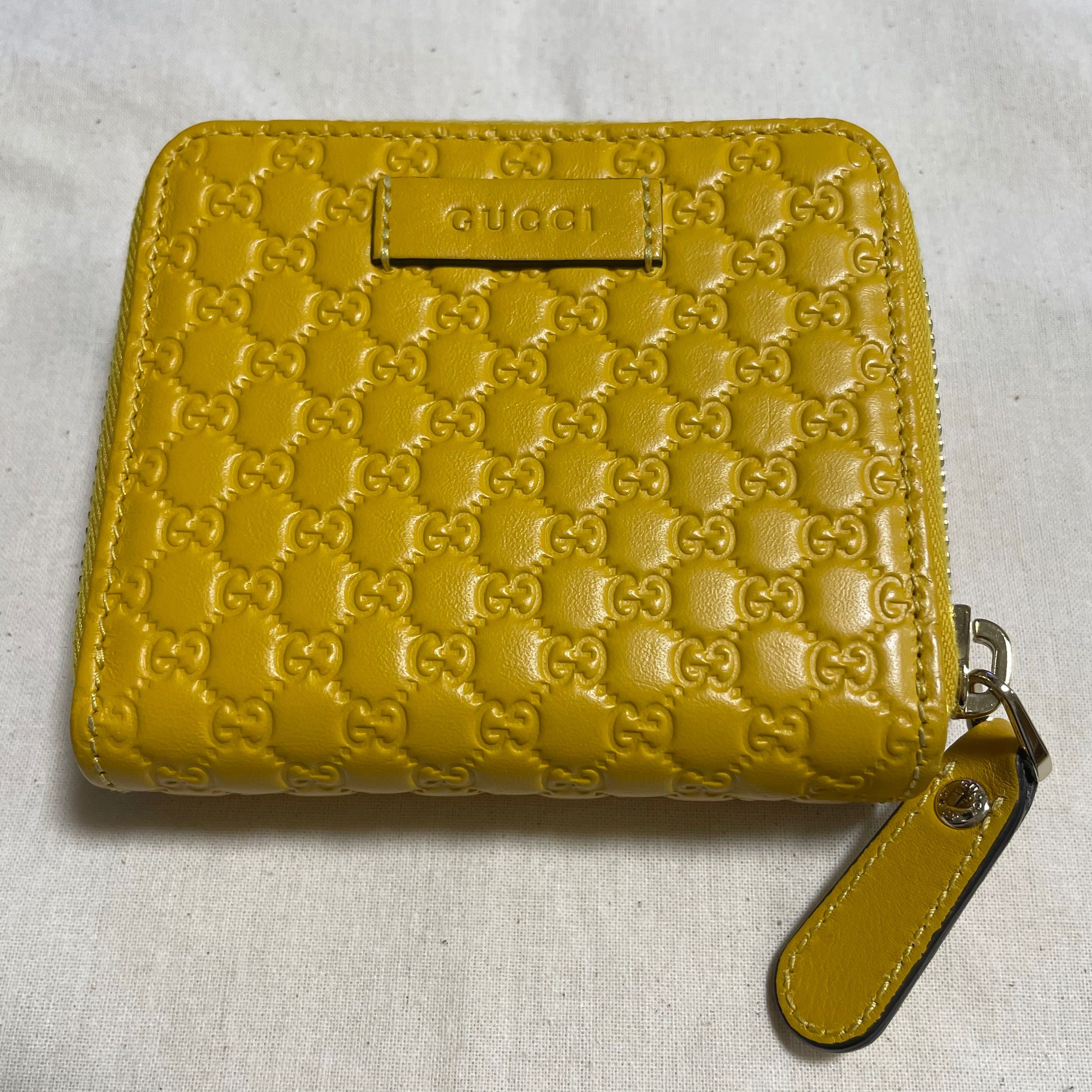 GUCCI Guccissima Compact Wallet "Black"