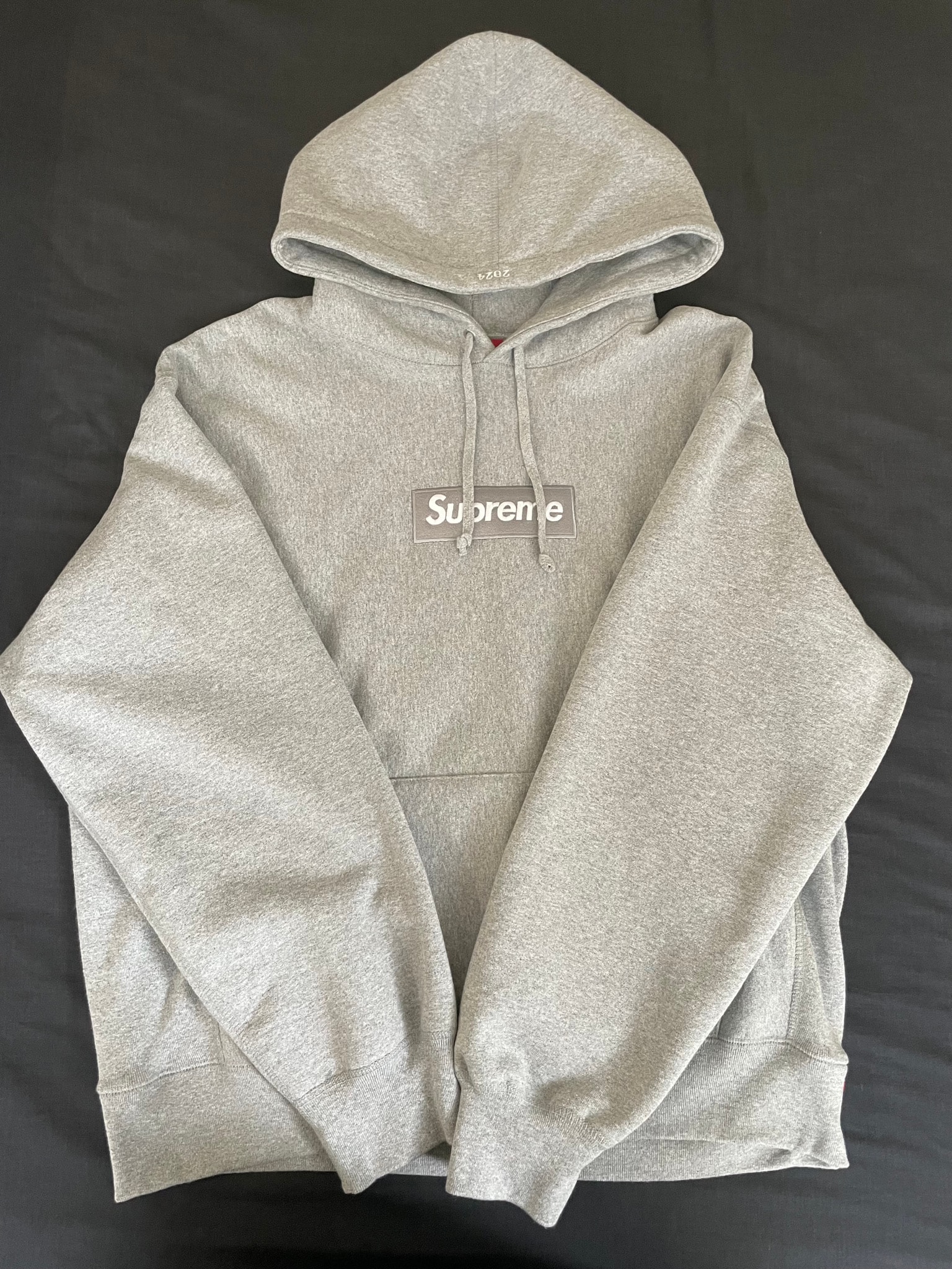 Supreme Box Logo Hooded Sweatshirt "Heather Grey" (24FW)