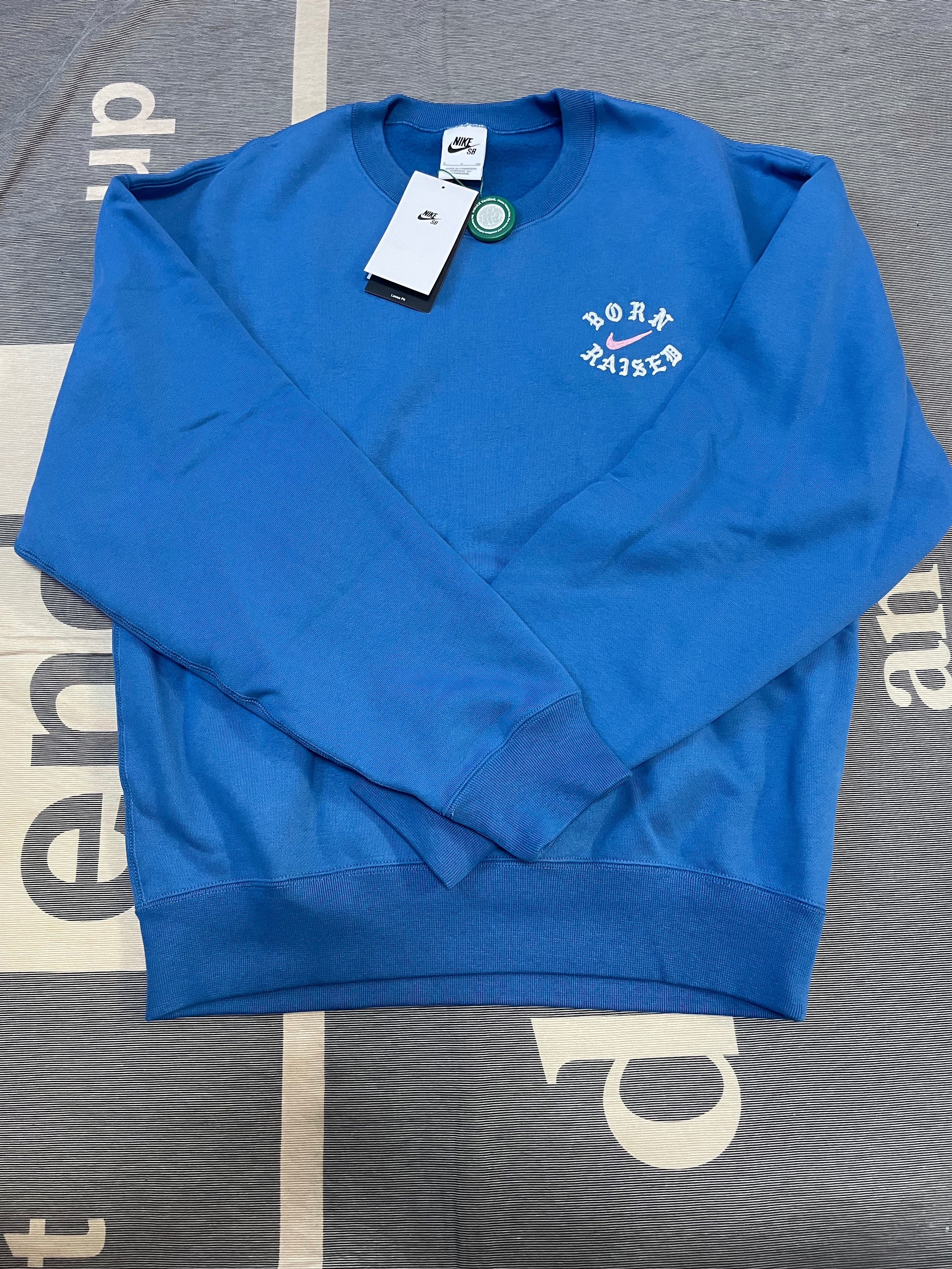 nike sb born x raised crewneck