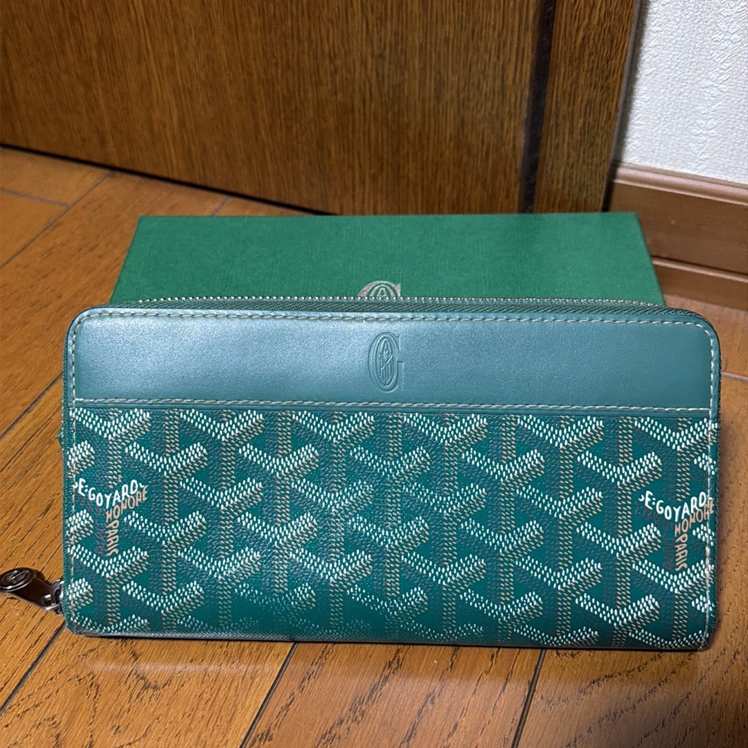 Goyard Matignon GM Wallet "Green"