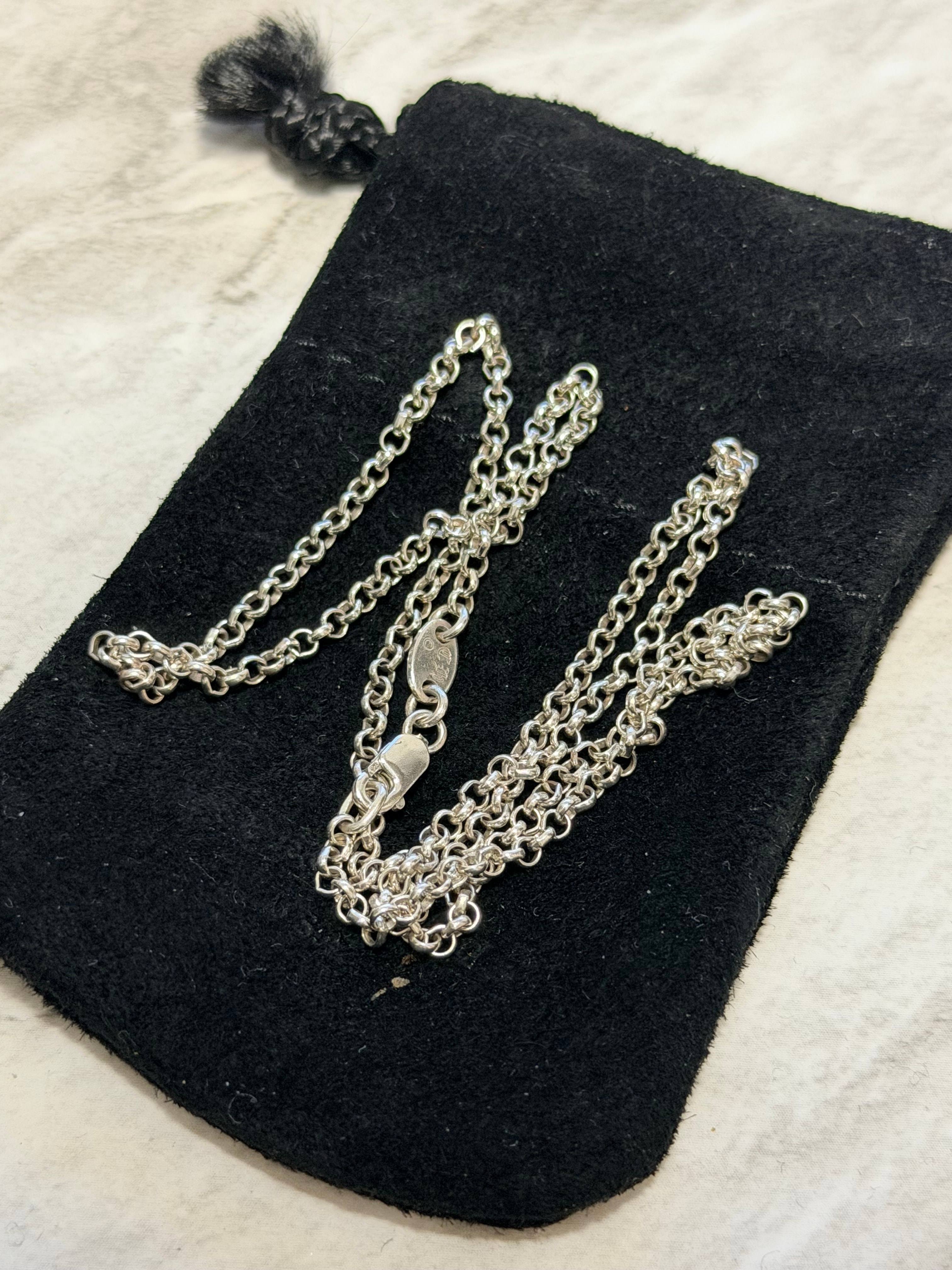 Chrome Hearts Roll Chain Necklace "Silver"