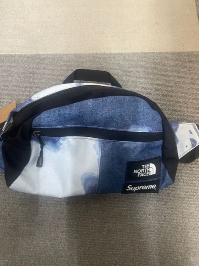 Supreme x The North Face Bleached Denim Print Roo II "Indigo"