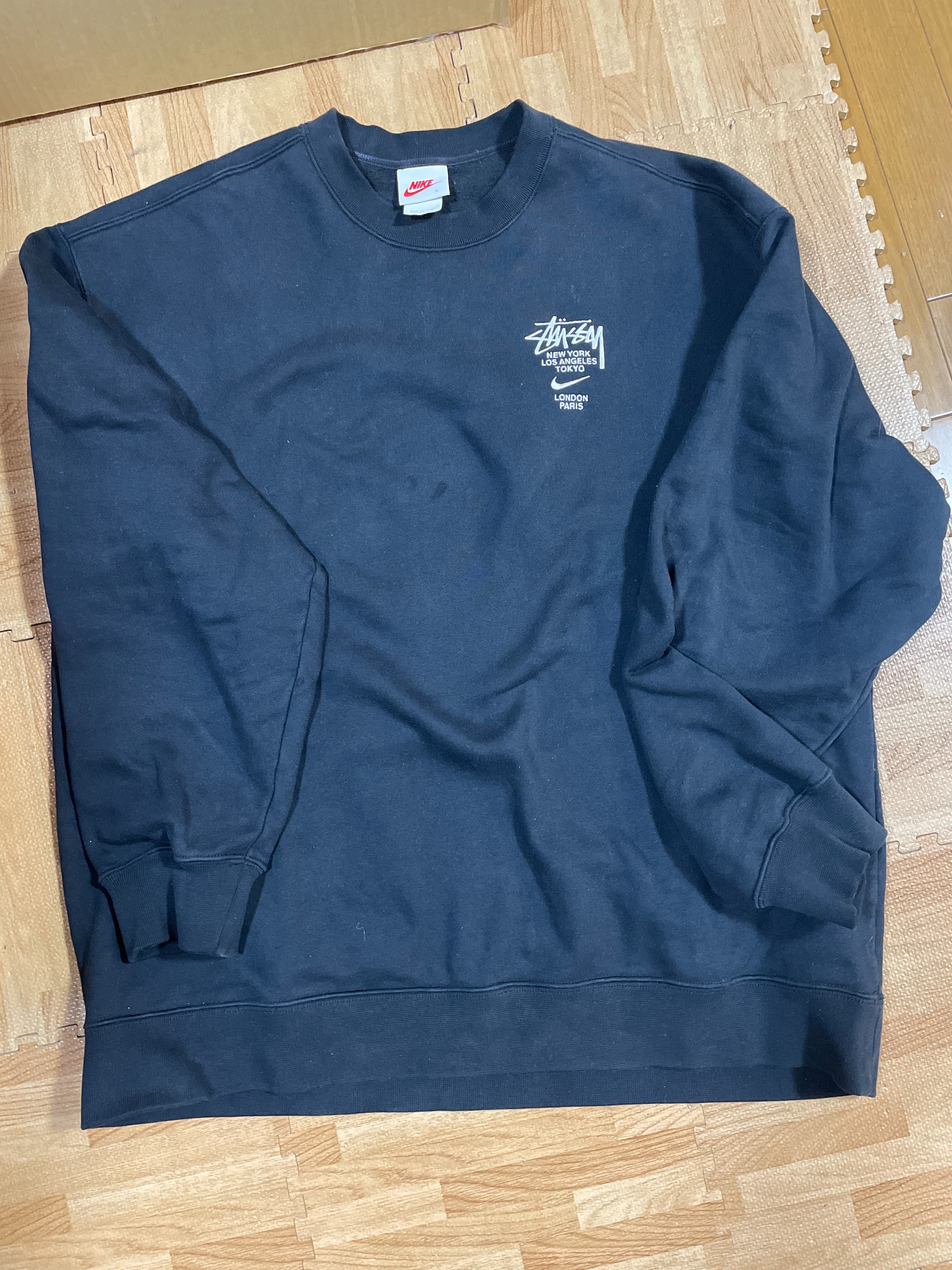 Nike x Stussy International Crewneck Sweatshirt (US Size) "Black" DC4198-010