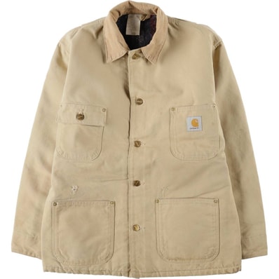 古着 カーハート Carhartt ミシガンチョアコート 中綿入り ダックカバーオール メンズL相当/eaa673783