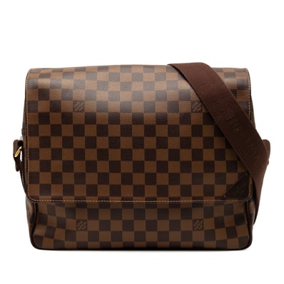 ルイ ヴィトン ダミエ シェルトンMM 斜め掛け ショルダーバッグ N41149 ブラウン PVC レザー レディース LOUIS VUITTON 【中古】