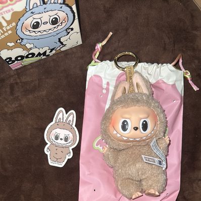 POP MART THE MONSTERS (LABUBU) Exciting Macaron Plush Series TOFFEE