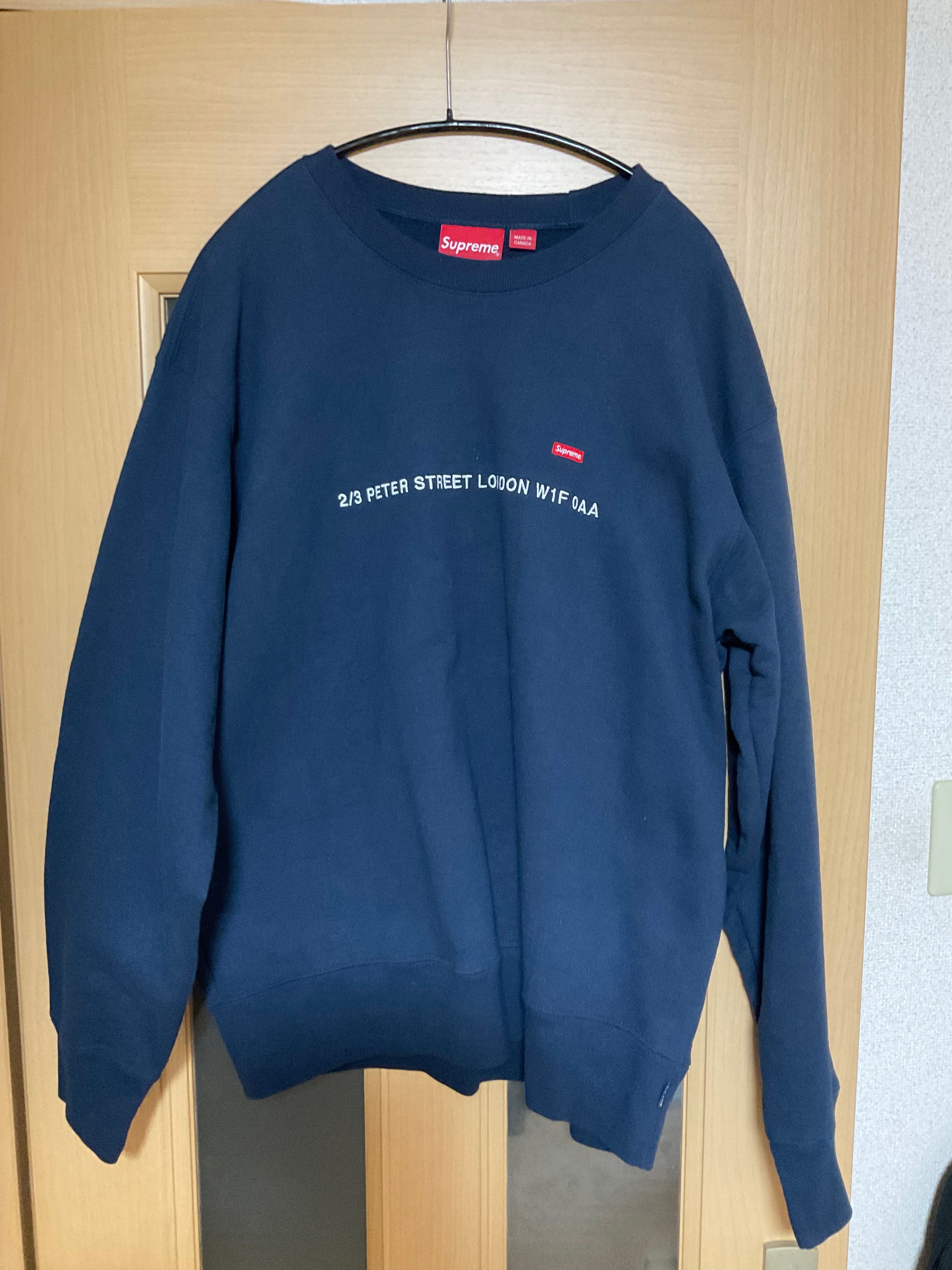 Supreme Shop Small Box Crewneck (London) "Navy"