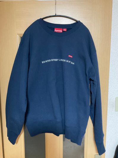 Supreme Shop Small Box Crewneck (London) "Navy"