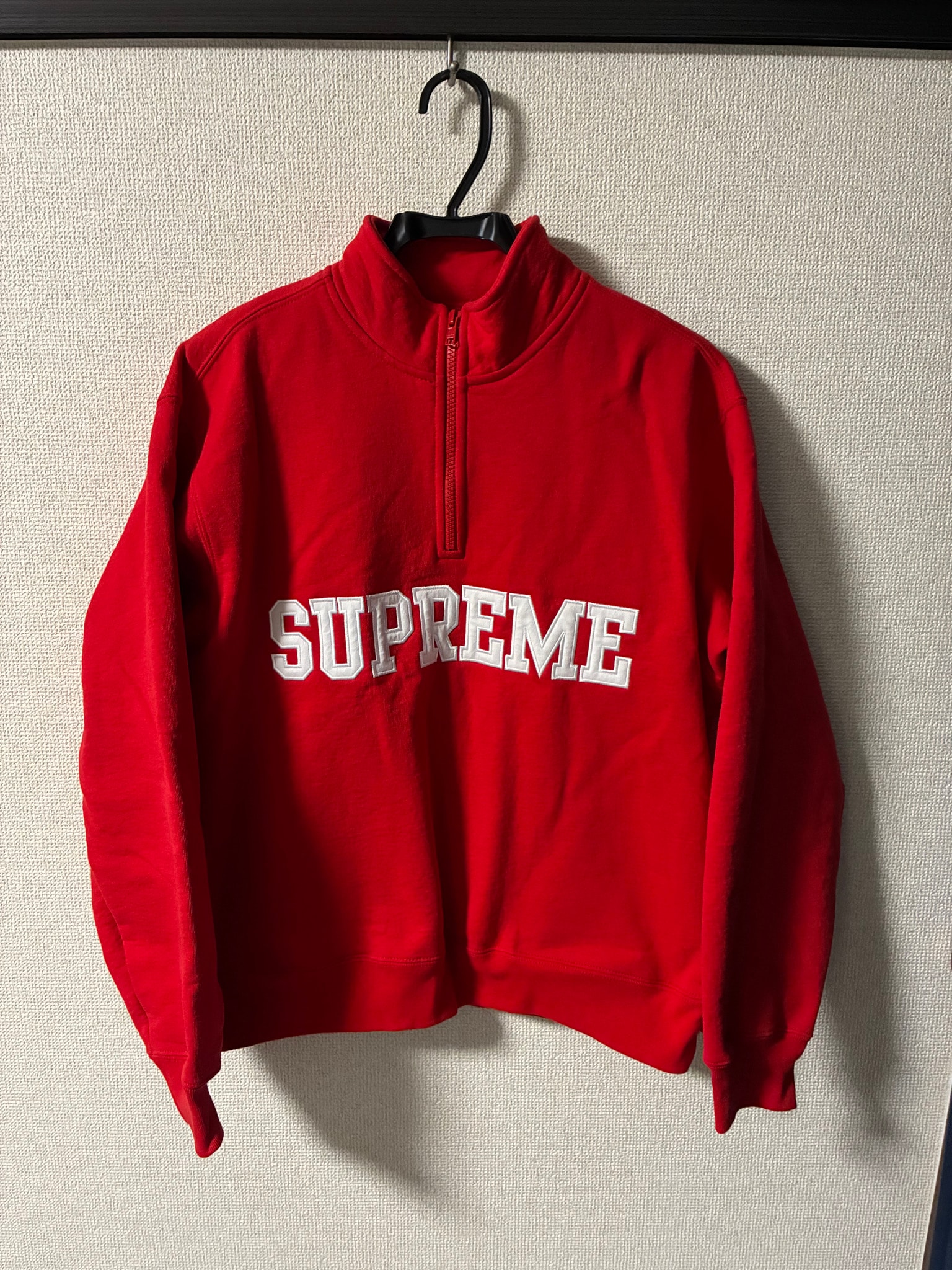 Supreme Collegiate Half Zip Pullover "Red"