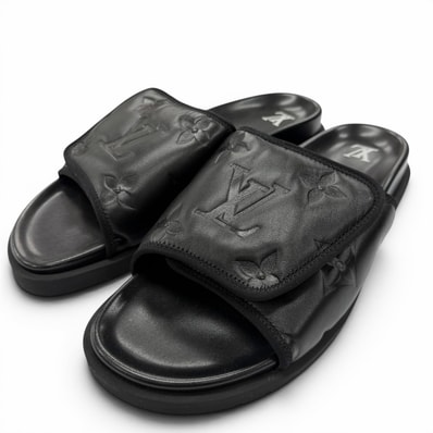 極美品 ルイヴィトン サンダル マイアミライン ミュール ブラック メンズ 10