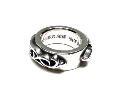 Chrome Hearts Double Vine Narrow Band Ring "Silver"