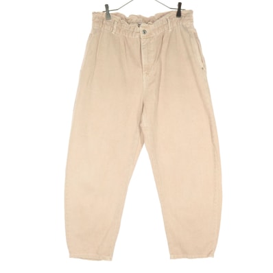 ZARA ザラ ペーパーバッグ バギーパンツ 44 ピンク