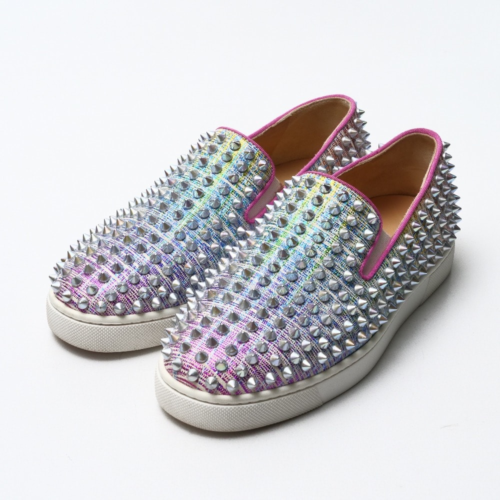 Christian Louboutin クリスチャンルブタン ローラーボート スニーカー サイズ36.5 スタッズ スリッポン【おすすめ】 イタリア製 ブランド古着【中古】20250502/RA4516