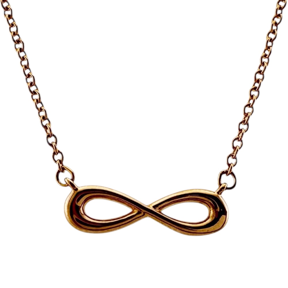 ティファニー インフィニティ ネックレス 18金 K18ピンクゴールド レディース TIFFANY&Co.  中古