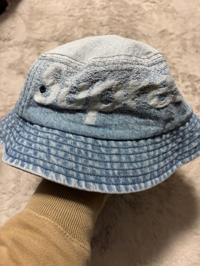 Supreme Fade Jacquard Denim Crusher "Blue"