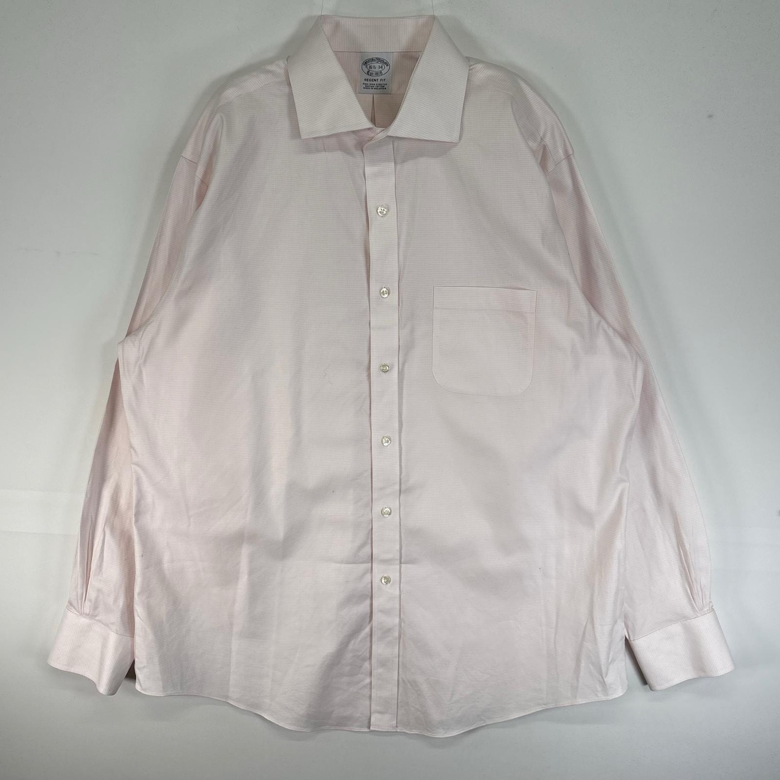 古着 ブルックスブラザーズ Brooks Brothers 長袖シャツ 胸ポケ REGENT FIT L  ピンク系 チェック メンズ