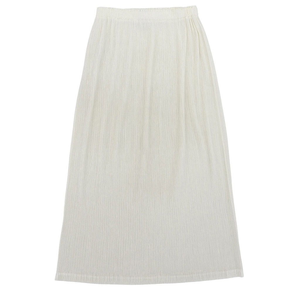 イッセイミヤケフェット ウエストゴム プリーツ ロングスカート レディース アイボリー 01 01
