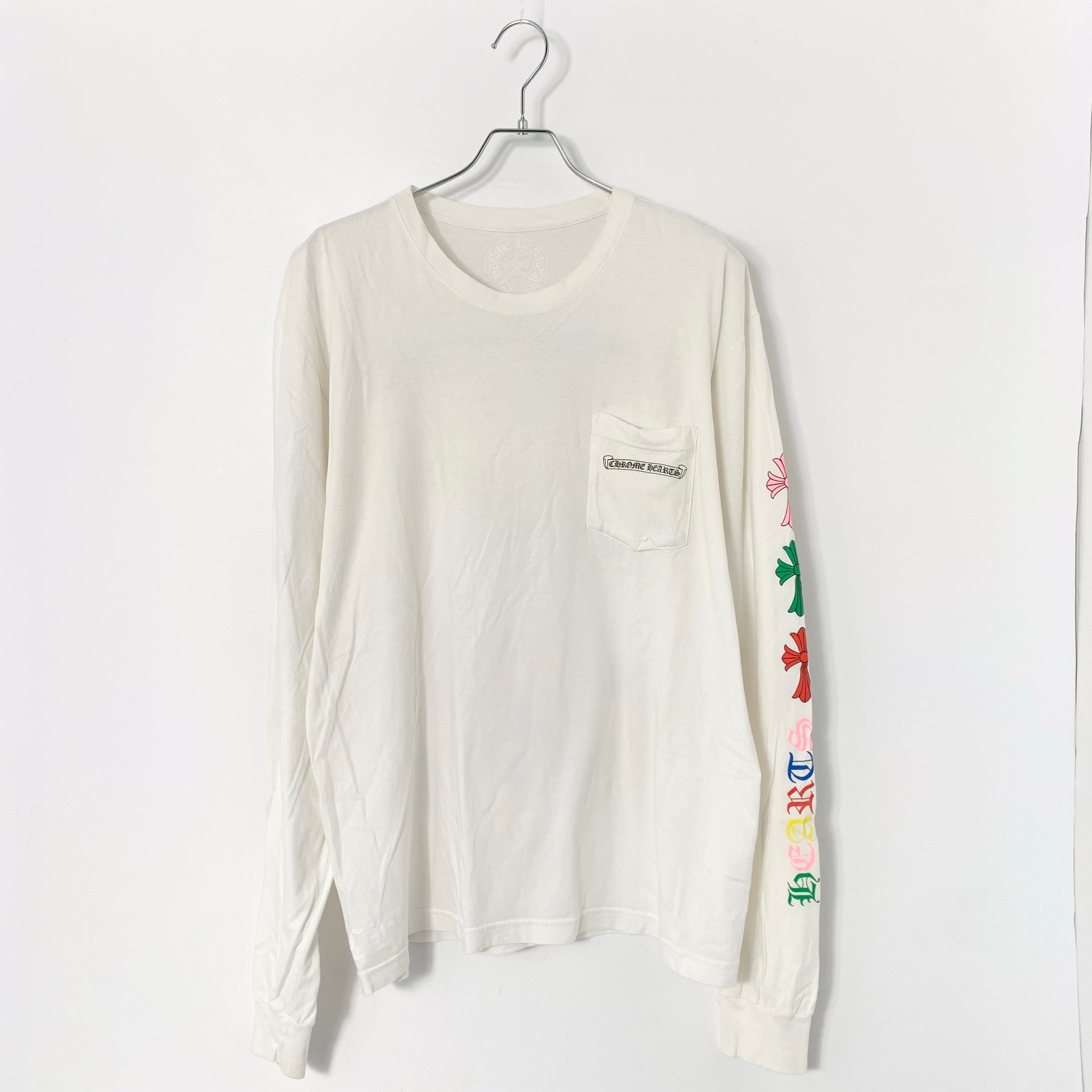 Chrome Hearts Cemetery Cross L/S T-Shirt "White/Multicolor"