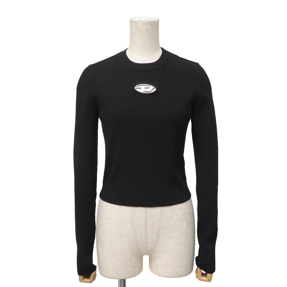 DIESEL ディーゼル M-Valary 0DLAX ニット サイズL オーバルDロゴ ショート セーター ブランド古着【中古】20251225/RA7010