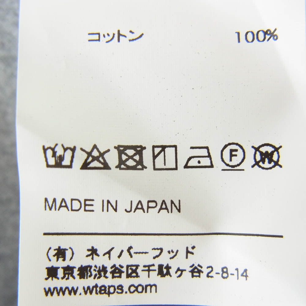 C (やや傷や汚れあり)】WTAPS ダブルタップス 19SS 191TQDT-SHM03