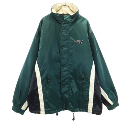FILA フィラ 90s オールド ナイロンジャケット XL グリーン